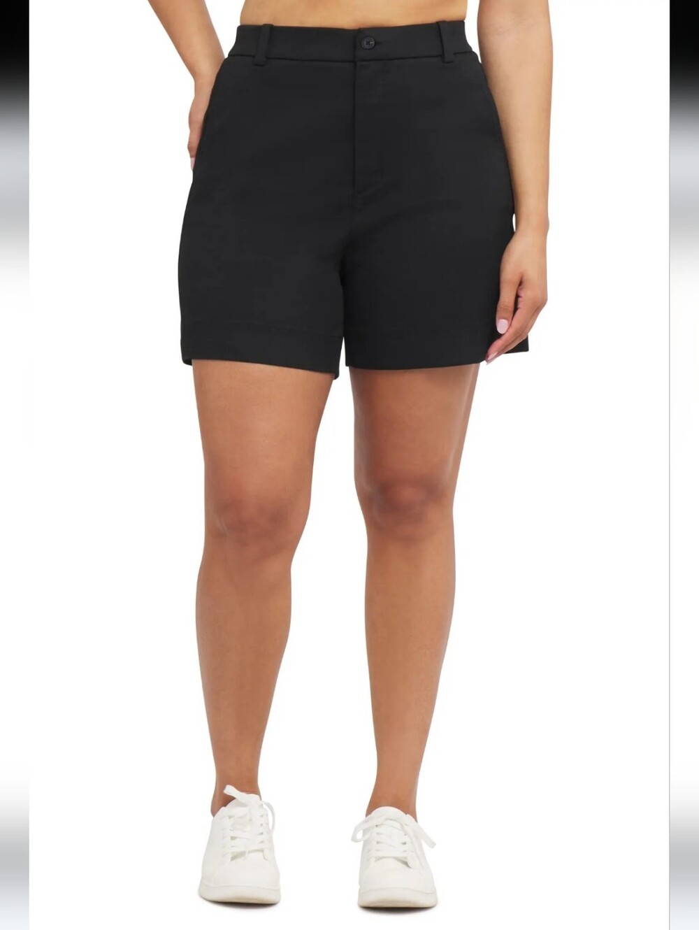 Spanx SPANXsupersmooth Stretch Twill Shorts Black Sz XL NWT - Picture 2 of 15